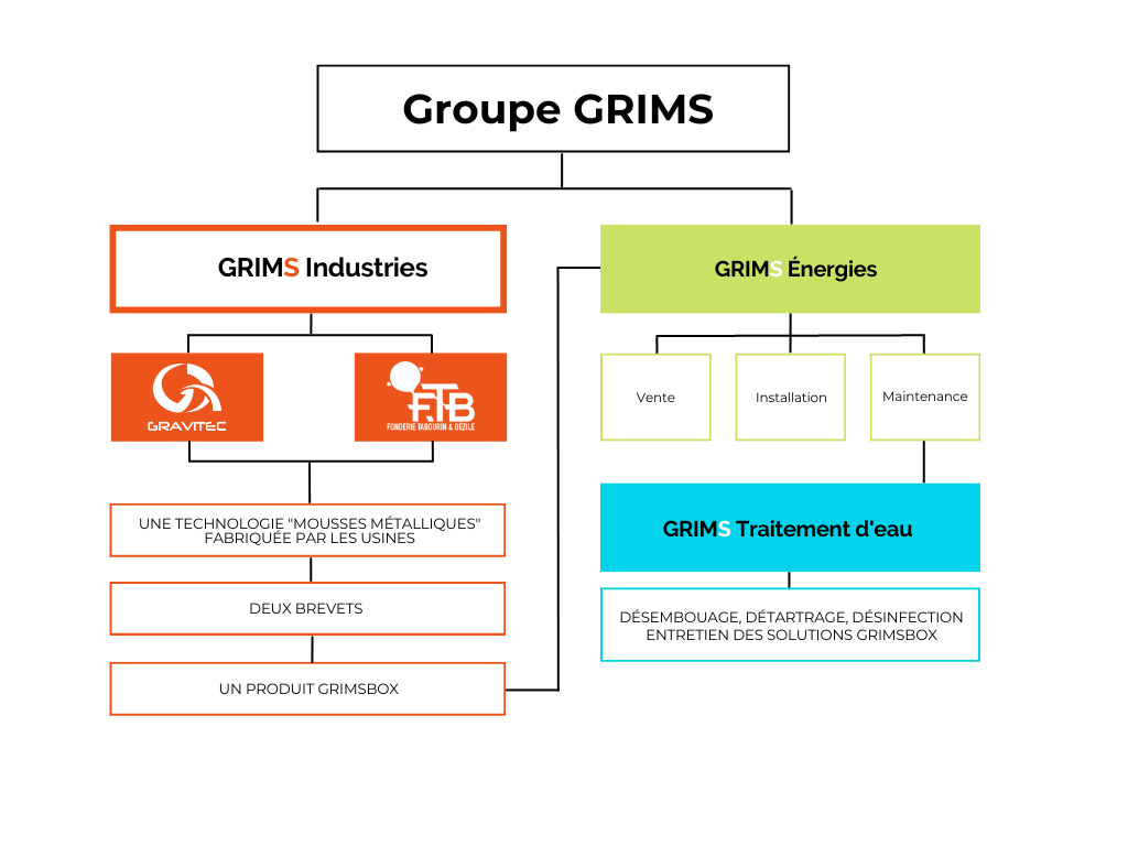 GRIMS Innovation - schéma du groupe